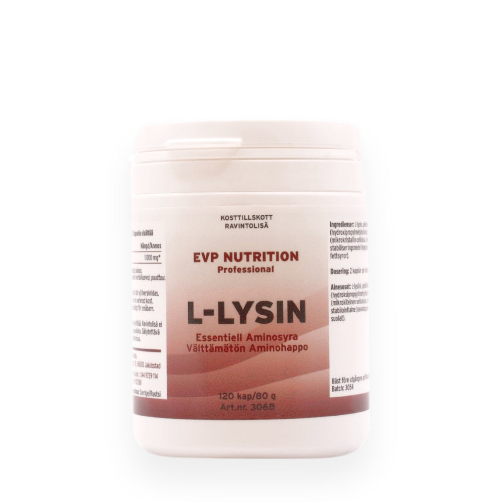 L-Lysin, 120 kap. 500 mg