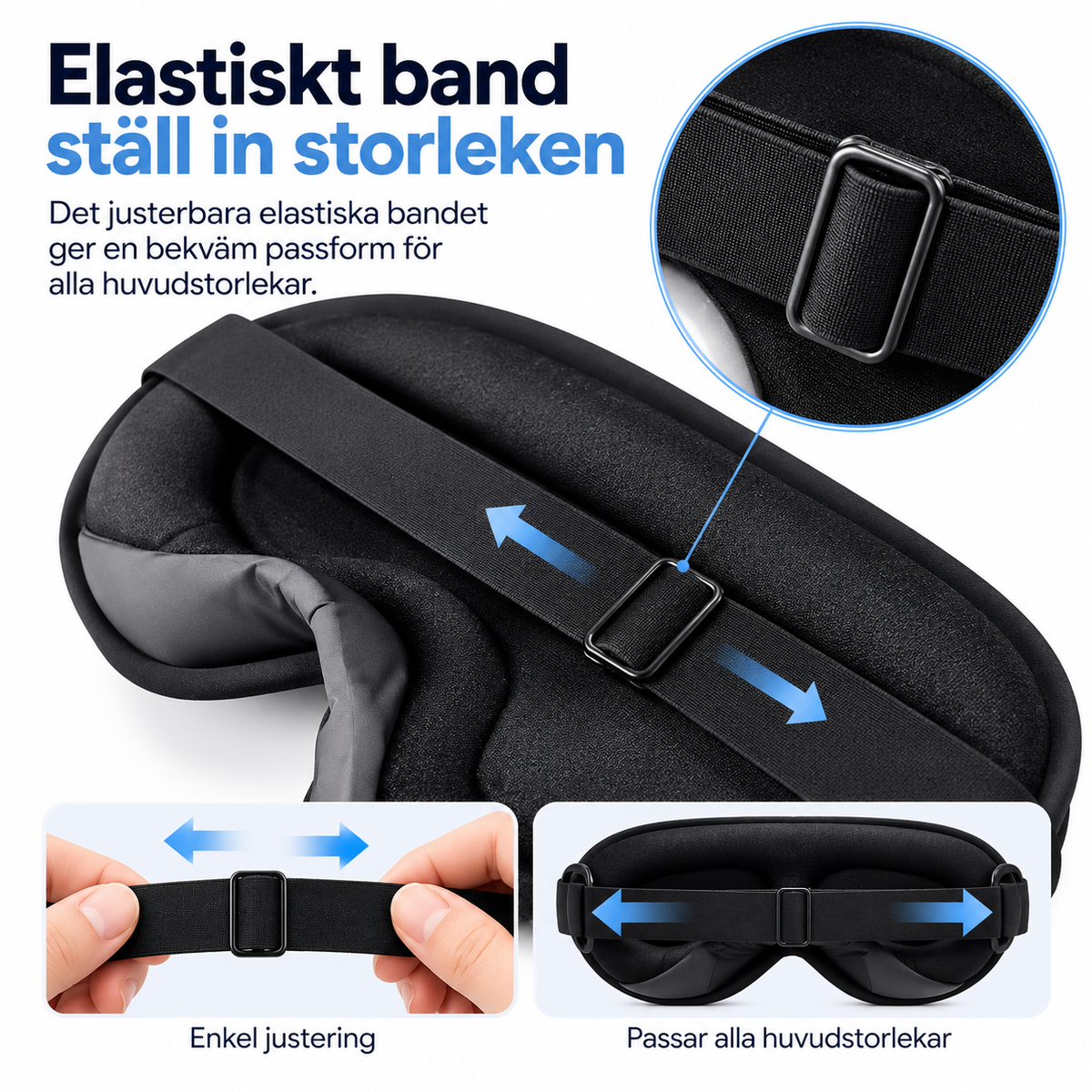 3D Sovmask – Mörkläggande & Tryckfri Komfort