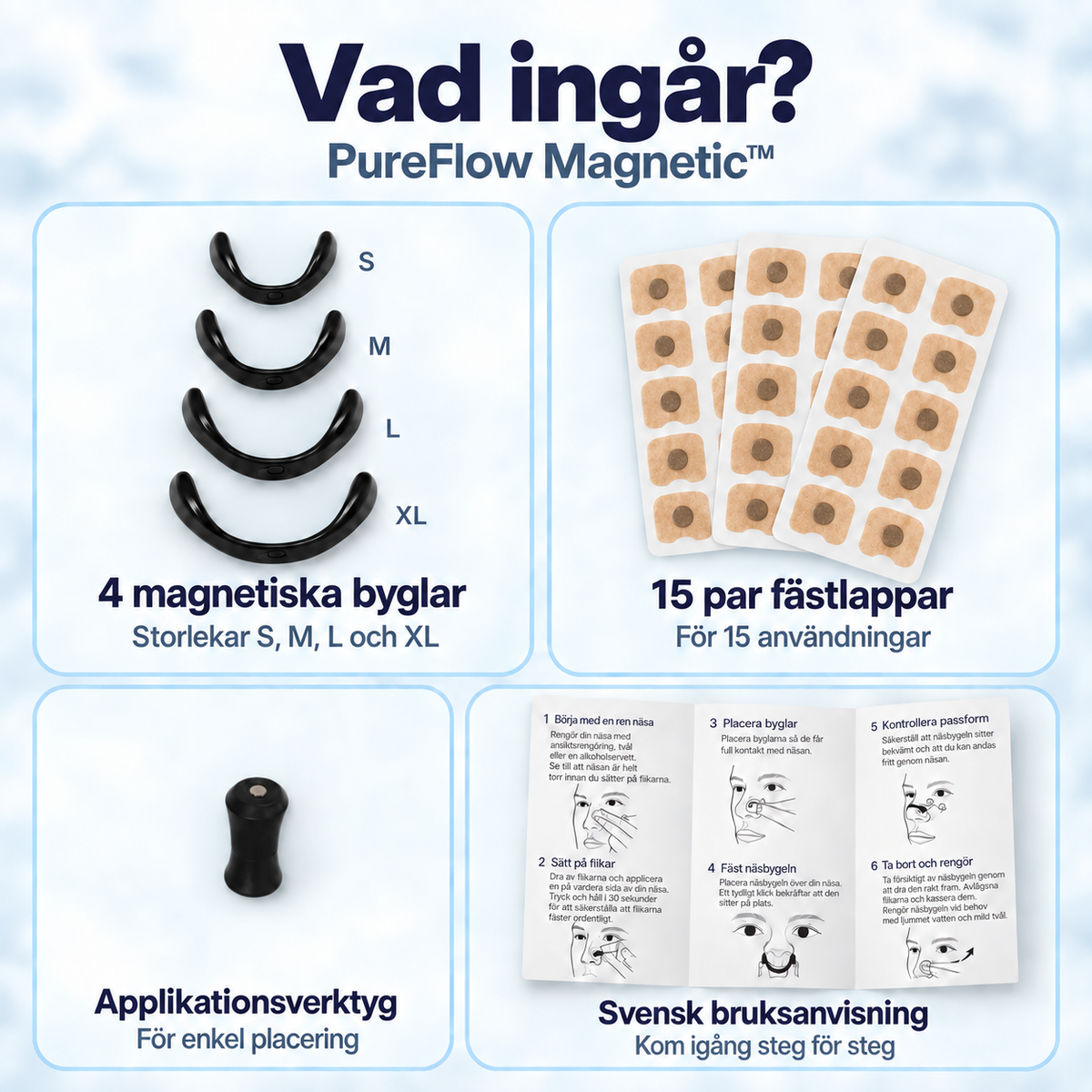 Magnetisk Näsremsa - Snarkfri