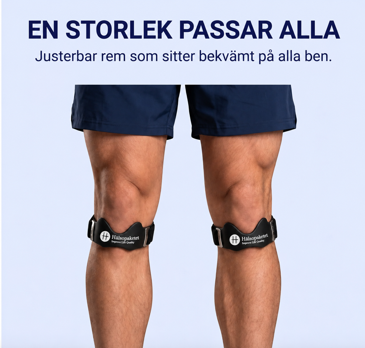 Knäskydd i silikon patellaband
