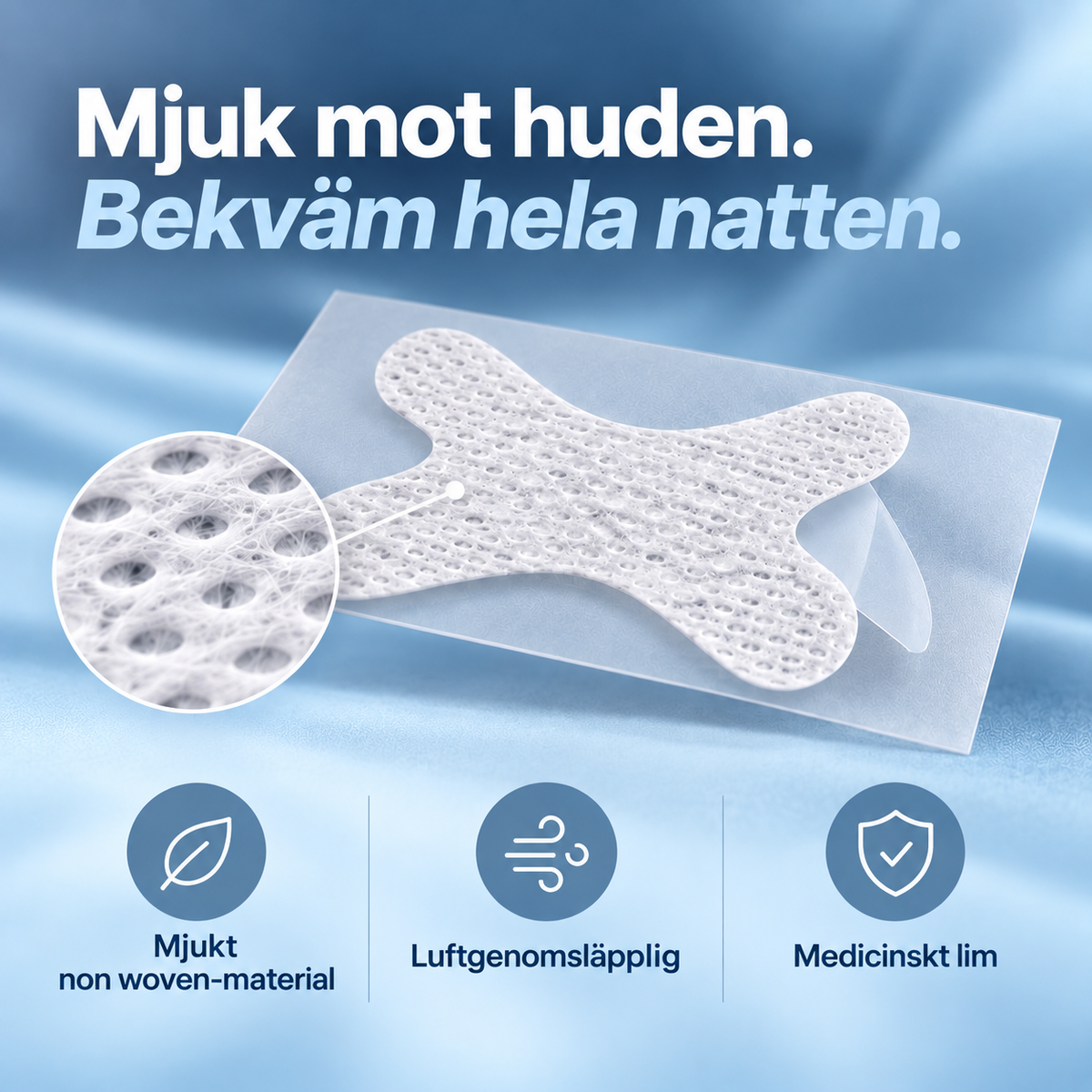 Muntejp för näsandning – 30 st