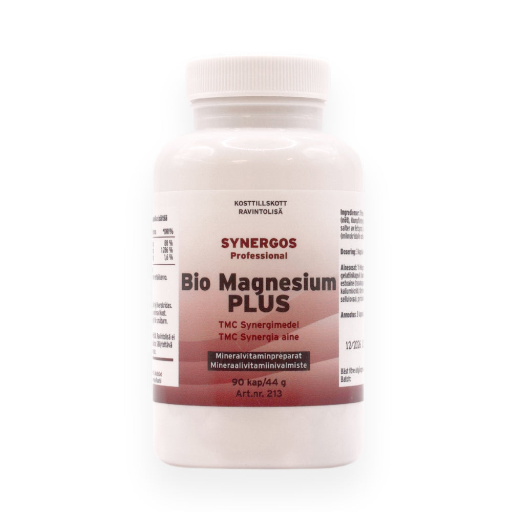 Bio Magnesium Plus, Synergos 90 kapselia