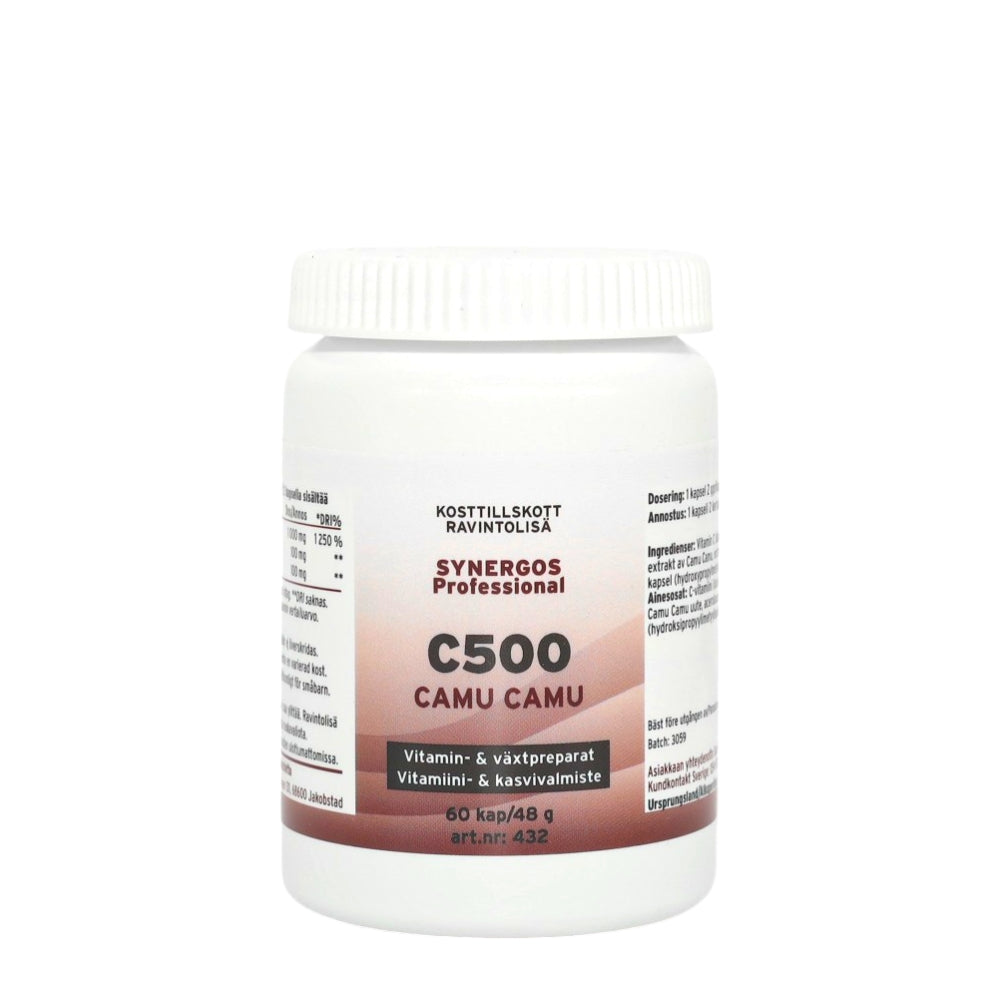 C500 Camu-Camu Synergos C-vitamiini, 60 tablettia