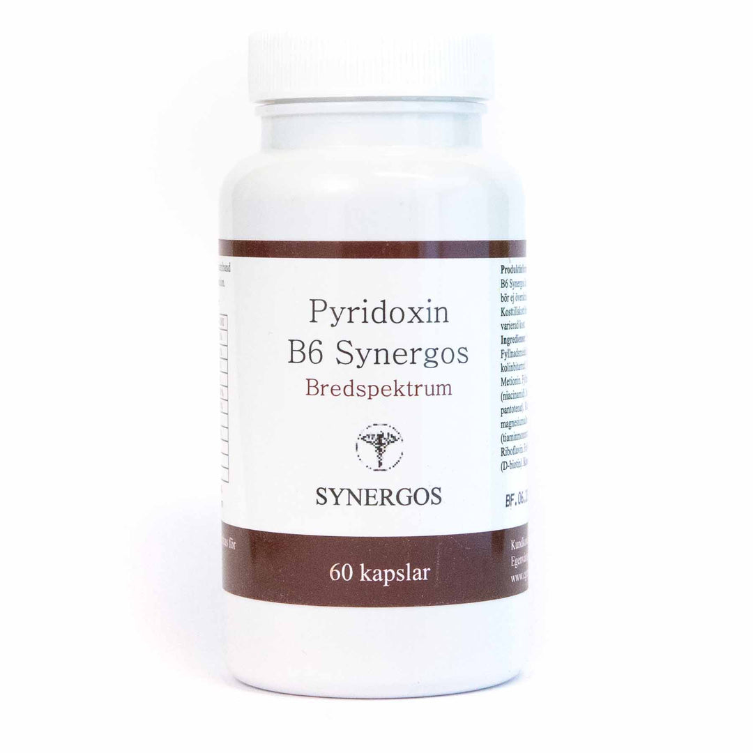 B6 Pyridoxin Synergos, 60 kapslar